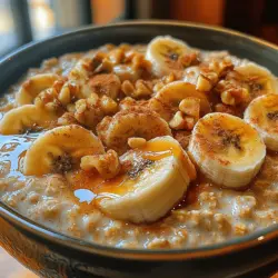 To achieve the ideal texture for your Sweet Cinnamon Banana Oats, start by selecting your oats. While rolled oats are the most common choice for their balance of texture and quick cooking time, steel-cut oats can also be used for a chewier consistency. Both options provide a nutritious base for this recipe.