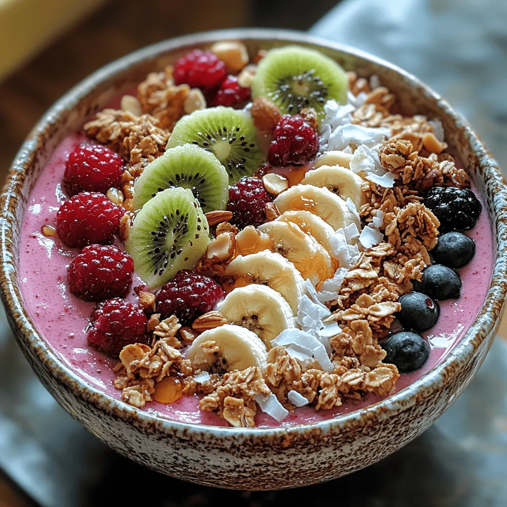The Berry Bliss Smoothie Bowl is not just a feast for the eyes; it's a delightful, nutritious way to kickstart your day or enjoy as a refreshing snack. Bursting with vibrant colors and packed with essential nutrients, this recipe harnesses the power of nature's bounty—berries. Each spoonful offers a tantalizing mix of flavors and textures, making it a popular choice among health enthusiasts and foodies alike. Beyond its aesthetic appeal, the Berry Bliss Smoothie Bowl is a treasure trove of health benefits, designed to fuel your body and invigorate your senses.