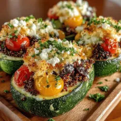 In recent years, the trend of plant-based meals has gained significant momentum, inspiring home cooks and food enthusiasts alike to discover more creative and nutritious ways to incorporate vegetables into their diets. One delightful dish that embodies this spirit is the Cheesy Mediterranean Zucchini Boats. This recipe not only offers a burst of Mediterranean flavors but also combines wholesome ingredients like quinoa, feta cheese, and fresh vegetables, making it a satisfying option for both main courses and side dishes. In this article, we will delve into the details of this scrumptious recipe, explore its health benefits, and provide tips for perfecting your zucchini boats.