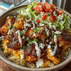 In recent years, the culinary landscape has seen a remarkable shift towards plant-based dishes, with cauliflower emerging as a star ingredient. Renowned for its versatility, cauliflower can be transformed into a variety of meals, from creamy soups to hearty steaks. Among its many adaptations, Crispy Cauliflower Buffalo Wing Bowls stand out as a delightful and satisfying option that appeals to both vegetarians and meat-eaters alike. This recipe not only showcases the humble cauliflower in a bold and flavorful manner but also offers a perfect balance of textures and tastes, making it an excellent choice for any occasion.
