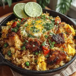 Fried rice is a beloved dish that holds a special place in many culinary traditions across the globe. Among the myriad variations, one that stands out for its delightful balance of flavors and textures is Sticky Sweet Chili Chicken Fried Rice. This dish combines tender, marinated chicken thighs with vibrant vegetables and perfectly cooked jasmine rice, all enveloped in a luscious sweet chili sauce. The result is a comforting meal that is both satisfying and packed with flavor, making it a fantastic option for busy weeknight dinners or casual gatherings with friends.