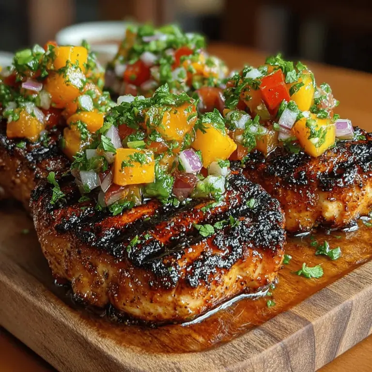 As summer approaches, the allure of outdoor cooking becomes hard to resist. The perfect summer dish brings together the season's freshest produce with the enticing smoky flavors of grilled meat. One such dish that embodies this essence is Peach Salsa Grilled Chicken. This recipe is not just a feast for the palate but also a vibrant spectacle for the eyes, making it an ideal choice for backyard barbecues, family dinners, or any occasion where you want to impress your guests with minimal effort. With its combination of juicy grilled chicken and a colorful, zesty peach salsa, this dish is sure to become a staple in your summer culinary repertoire.