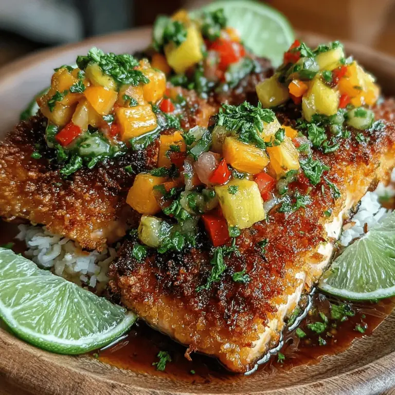 Coconut crusted salmon is a culinary delight that beautifully marries the rich, buttery flavor of salmon with the tropical sweetness of coconut. This dish has gained popularity not only for its unique taste but also for its visual appeal, making it a fantastic choice for both everyday meals and special occasions. The crispy coconut crust adds a delightful crunch to the tender salmon fillets, while the accompanying pineapple salsa introduces vibrant flavors and textures that elevate the dish to new heights.