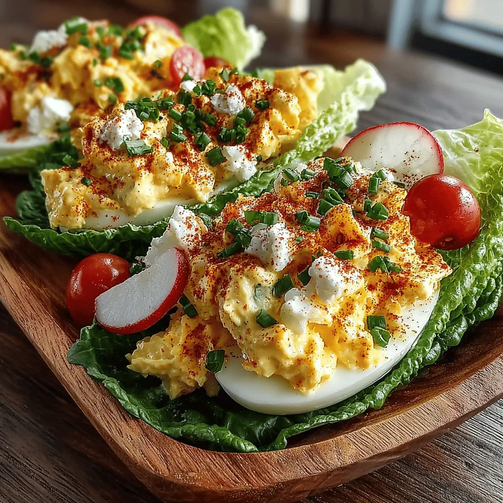 As the days grow warmer, the allure of light and refreshing meals becomes more pronounced. Chilled Egg Salad Lettuce Boats offer a delightful and healthy option that is perfect for hot weather. This dish is not only easy to prepare but also versatile enough to serve as a casual lunch for the family or a sophisticated appetizer for elegant gatherings. With the combination of creamy egg salad nestled in crisp lettuce leaves, it presents a unique culinary experience that is both satisfying and nourishing.