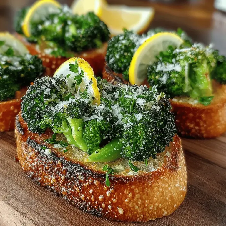 In the culinary world, finding a dish that is both quick to prepare and bursting with flavor can often feel like searching for a needle in a haystack. Enter Garlic Butter Roasted Broccoli Toast—a vibrant, nutritious option that seamlessly marries the earthy notes of fresh broccoli with the indulgent richness of garlic-infused butter. This recipe not only caters to those looking for a satisfying lunch or a light dinner but also caters to health-conscious eaters who want to enjoy food that is as wholesome as it is delicious.