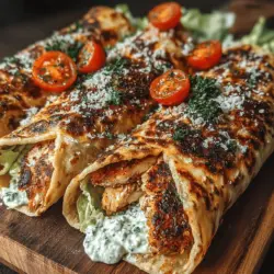 The marinade is the heart of flavor in your Grilled Chicken Caesar Wraps. Each ingredient serves a specific purpose, enhancing the chicken's taste while ensuring it remains juicy and tender.