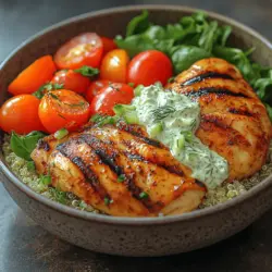 In a world where healthy eating often feels like a compromise on flavor, Creamy Tzatziki Chicken Bowls stand out as a beacon of culinary delight. This dish not only marries the bold flavors of marinated chicken with a refreshing tzatziki sauce, but it also showcases the beauty of fresh, wholesome ingredients. Perfect for busy weeknight dinners or leisurely weekend meals, these bowls are a versatile option that appeals to both the health-conscious and the flavor-seeking palates.