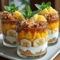 Chia pudding has quickly emerged as a popular choice in the realm of healthy desserts, offering a delightful balance of flavor and nutrition. This versatile dish is not only easy to prepare but also packed with essential nutrients. Imagine indulging in a creamy, luscious parfait layered with tropical fruits and vibrant colors that transport your taste buds to a sun-soaked beach. This is precisely what the Tropical Chia Pudding Parfaits bring to the table—a delightful combination of chia seeds, coconut milk, and an array of tropical fruits that make for a refreshing and satisfying treat.