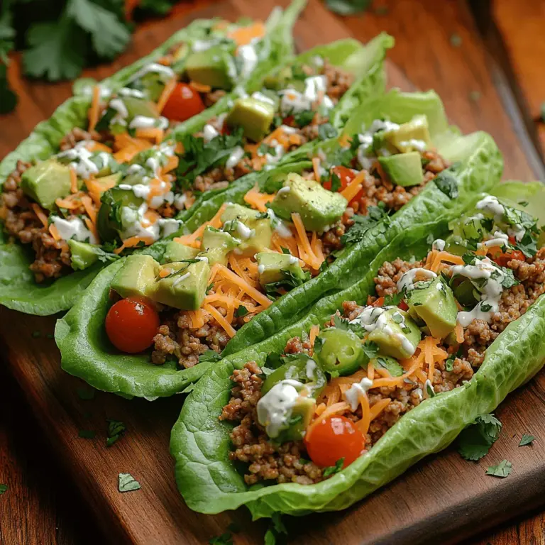 The quest for healthy, flavorful meals can often lead to a delightful culinary adventure. If you're looking for a dish that combines fresh ingredients, zesty flavors, and a low-carb profile, Zesty Low-Carb Taco Lettuce Wraps are the perfect solution. This recipe not only satisfies your taste buds but also supports a healthier lifestyle without sacrificing flavor. In this article, we will explore the preparation of these delightful wraps, as well as the nutritional benefits of each ingredient, making it a go-to meal for any occasion.