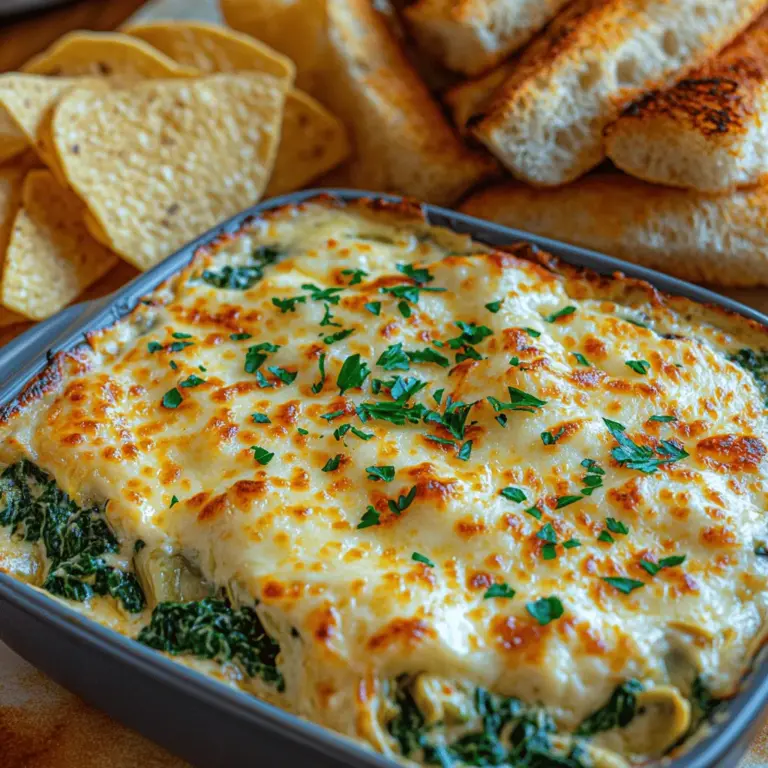 Spinach Artichoke Dip is not just a dish; it is a culinary experience that has woven itself into the fabric of many social gatherings, from casual get-togethers to upscale dinner parties. Originating from the Mediterranean region, this creamy and savory dip combines the richness of cheese, the earthiness of spinach, and the unique flavor of artichokes, making it a beloved appetizer across the globe. The cultural significance of this dish is profound; it embodies the sharing of flavors and traditions, reflecting the communal spirit of dining that many cultures cherish.
