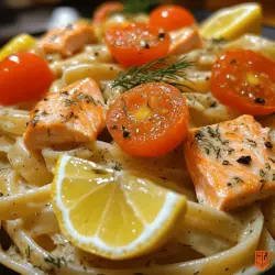 When it comes to pasta dishes that marry comfort with a touch of gourmet sophistication, few can rival the appeal of Lusciously Creamy Lemon Dill Salmon Pasta. This dish captures the essence of a well-balanced meal, combining the rich, creamy texture of a traditional pasta sauce with the bright, zesty notes of fresh lemon and the aromatic freshness of dill. The result is a symphony of flavors that tantalizes the palate, making it an ideal choice for both weeknight dinners and special occasions.