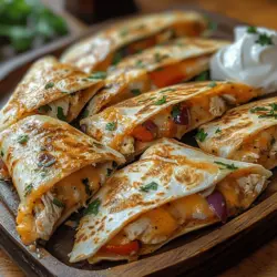 In the realm of quick and satisfying meals, crispy chicken quesadilla wedges reign supreme as a versatile choice that can delight any palate. Whether you're preparing a weeknight dinner for your family, hosting friends for game day, or simply craving a delicious snack, these quesadillas deliver on flavor and convenience. Packed with tender shredded chicken, a medley of melted cheeses, and vibrant vegetables, all enveloped in crispy tortillas, they embody the perfect balance of texture and taste.