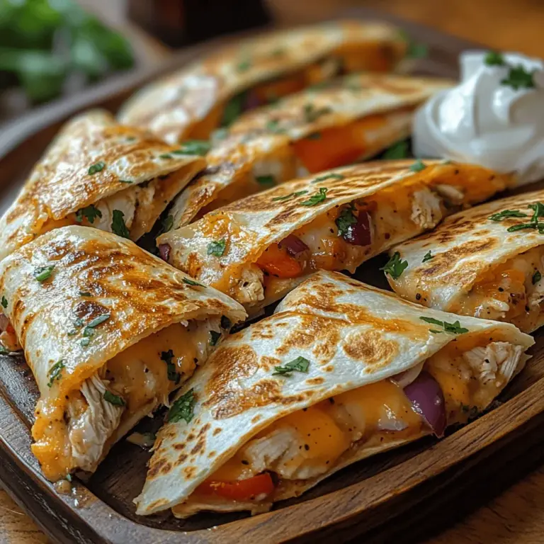 In the realm of quick and satisfying meals, crispy chicken quesadilla wedges reign supreme as a versatile choice that can delight any palate. Whether you're preparing a weeknight dinner for your family, hosting friends for game day, or simply craving a delicious snack, these quesadillas deliver on flavor and convenience. Packed with tender shredded chicken, a medley of melted cheeses, and vibrant vegetables, all enveloped in crispy tortillas, they embody the perfect balance of texture and taste.