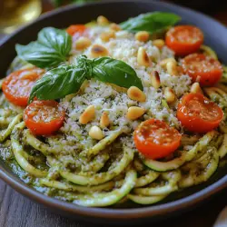 If you're on the lookout for a dish that beautifully merges health and flavor, look no further than the Creamy Pesto Zoodle Bowl. This vibrant dish, featuring spiralized zucchini noodles—affectionately known as "zoodles"—is a celebration of fresh ingredients and culinary creativity. As a healthy alternative to traditional pasta, zoodles have gained immense popularity among food enthusiasts and health-conscious eaters alike. They not only provide a light and nutritious base for various sauces but also serve as a canvas for an array of flavors and textures.