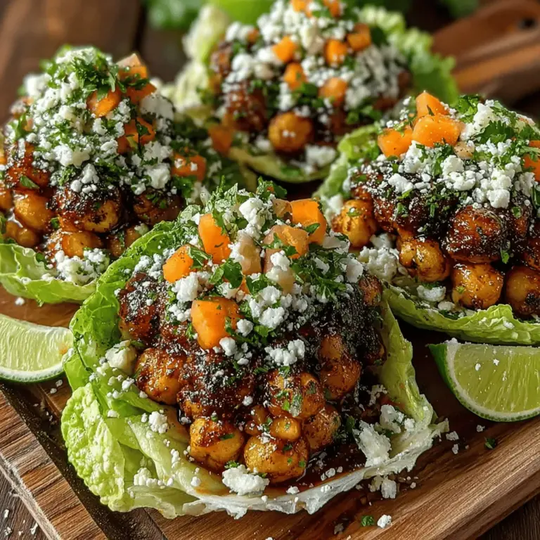 In recent years, plant-based diets have surged in popularity, with many people seeking healthier alternatives to traditional animal-based ingredients. This trend is not just about dietary preferences—it reflects a growing awareness of health, sustainability, and ethical considerations. One dish that beautifully embodies this shift is the Spicy Buffalo Chickpea Lettuce Cups. This recipe offers a tantalizing twist on the classic buffalo chicken, transforming chickpeas into a spicy, savory filling that is both satisfying and nutritious.