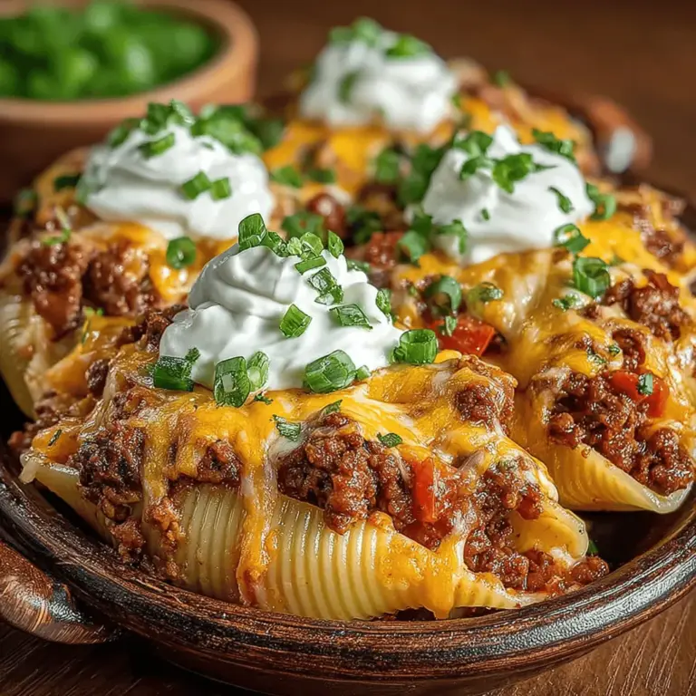 Cheesy Chili Pasta Shells are the ultimate comfort food that brings warmth and satisfaction to any dining table. This delightful dish combines the rich flavors of chili with the creamy goodness of cheese, all enveloped in tender, oversized pasta shells. Whether you’re looking for a hearty family dinner, planning a gathering with friends, or simply prepping meals for the week ahead, Cheesy Chili Pasta Shells are a versatile option that caters to all occasions.
