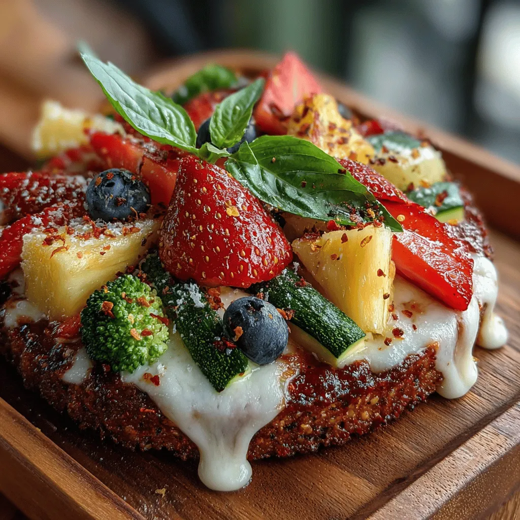 The Fruit Pizza Veggie Stir Fry is a delightful fusion dish that brings together the vibrant flavors of fresh fruits and the satisfying crunch of colorful vegetables, all atop a crispy pizza crust. This innovative culinary creation not only tantalizes the taste buds but also offers a visually stunning presentation that is sure to impress guests at gatherings, family dinners, or even during a fun weeknight meal. With its unique combination of sweetness from fruits and the savory depth from vegetables, this dish strikes an appealing balance of flavors and textures.