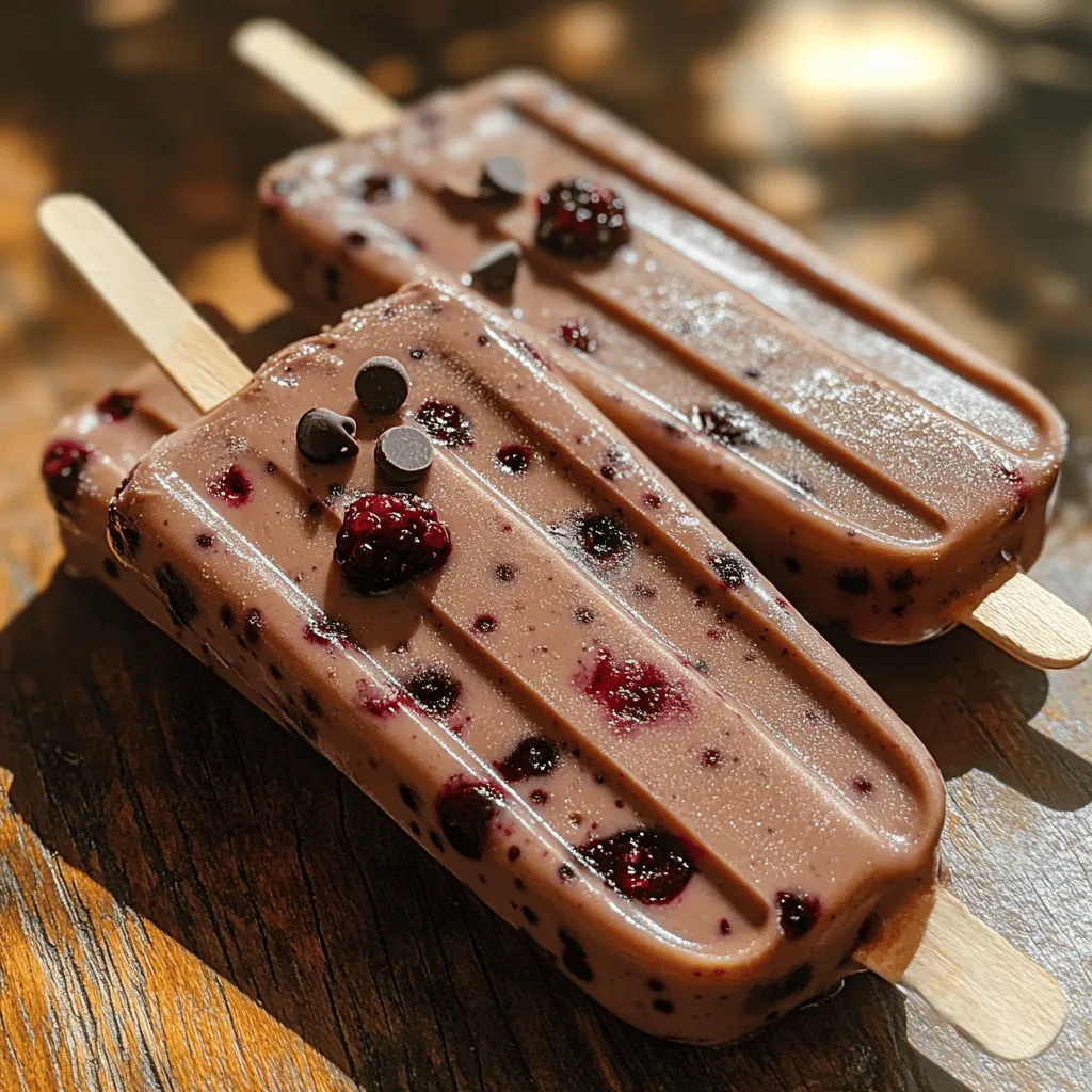 In today's health-conscious world, the quest for delicious yet nutritious treats can often feel overwhelming. Many dessert options are laden with sugar and unhealthy fats, making it challenging to satisfy a sweet tooth while maintaining a balanced diet. Enter Frozen Chocolate Berry Protein Pops—an indulgent yet wholesome dessert that seamlessly combines the rich flavors of chocolate with the vibrant taste of berries. These delightful pops are not only a feast for the senses but also serve as an ideal post-workout snack or a refreshing summer treat, making them a versatile addition to any healthy eating plan.