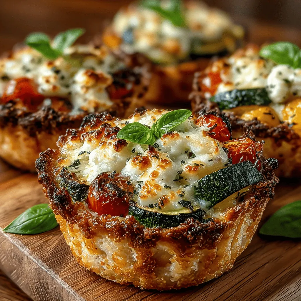 Preheating the oven is a crucial step when making Mini Mediterranean Veggie Melt Cups. This process ensures that the phyllo cups bake evenly and thoroughly, achieving that signature crispy texture while the filling remains warm and flavorful. A well-preheated oven allows the phyllo dough to rise and crisp up quickly, preventing it from becoming soggy. The recommended temperature for this recipe is 375°F (190°C). By allowing your oven to reach the desired temperature before you start baking, you guarantee that the delicate layers of the phyllo dough will turn golden brown and crunchy, creating the ideal contrast to the savory, cheesy filling.