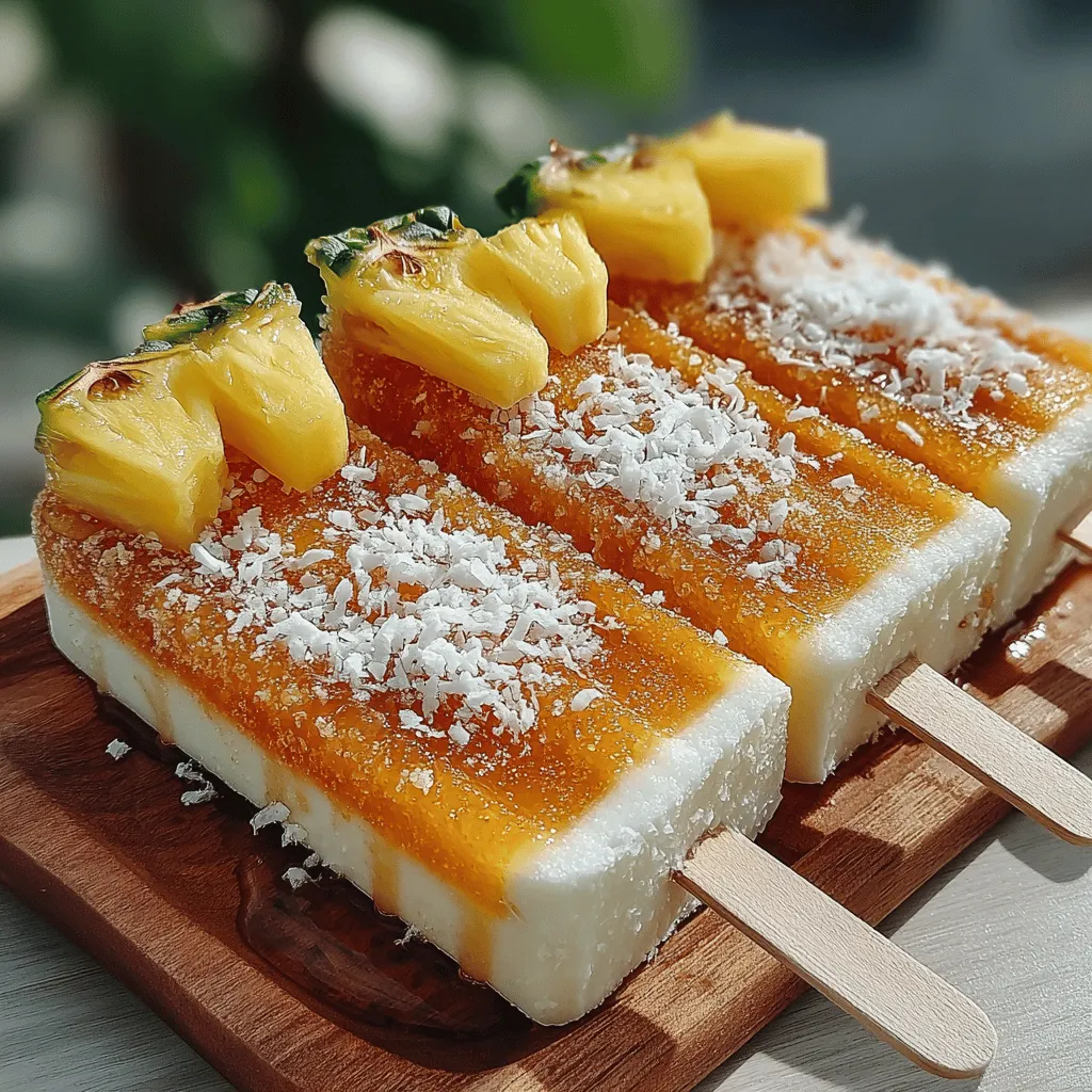 As the sun shines brightly and temperatures rise, nothing beats a cool, refreshing treat to help you beat the heat. Enter the Tropical Bliss Pops: a delightful summertime indulgence that brings the vibrant flavors of the tropics right to your kitchen. These homemade popsicles are infused with the essence of fresh pineapple and creamy coconut, making them not only a visually appealing treat but also a healthier alternative to the sugary, store-bought frozen desserts that often dominate the market.