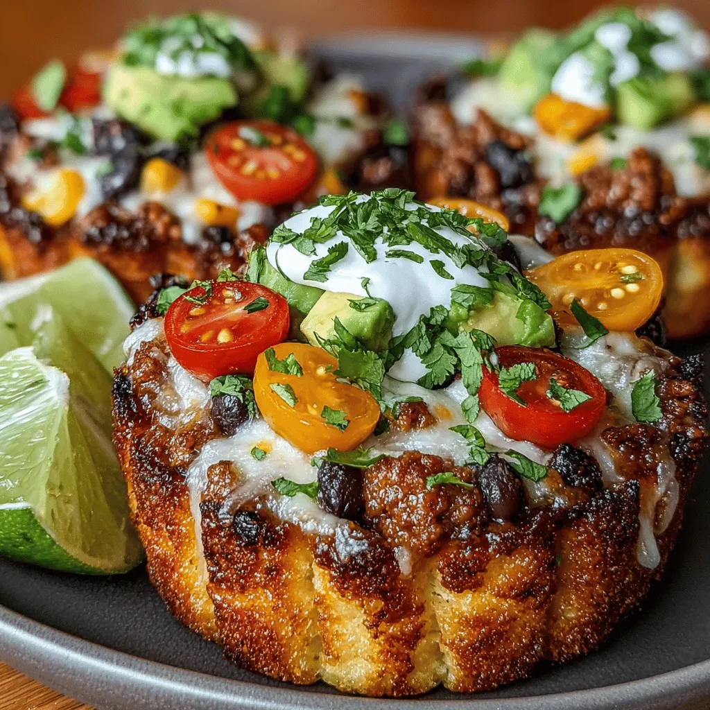 In the fast-paced world we live in, finding quick and delicious meal options can be a challenge. However, Mini Chicken Taco Flatbread Cups emerge as a standout choice that beautifully marries convenience with flavor. These bite-sized delights are not only ideal for casual gatherings or weeknight dinners but also serve as a fantastic meal prep option. With their easy-to-follow recipe and wholesome ingredients, they are perfect for anyone looking to satisfy their cravings without spending hours in the kitchen. In this article, we will delve into the process of crafting these mouthwatering taco cups, while also highlighting their nutritional benefits, variations, and creative serving suggestions.