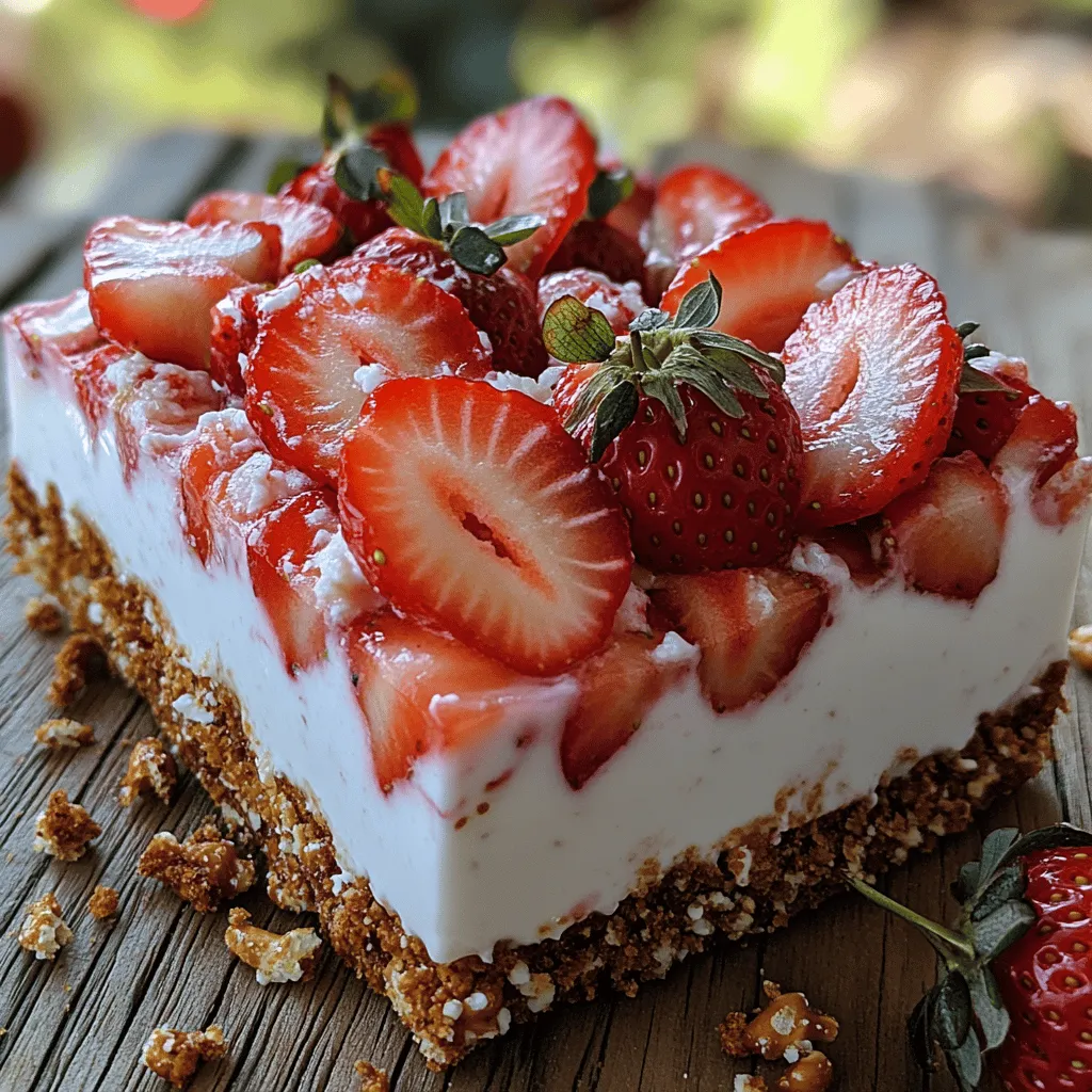 To achieve the best results in your Chilled Strawberry Bliss Pretzel Yogurt Squares, it's crucial to understand the key ingredients that make this dessert special.