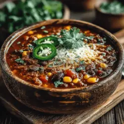 Harvest Delight Turkey Chili is a comforting and hearty dish that perfectly embodies the essence of fall. As the leaves change colors and the air turns crisp, there’s nothing quite like a warm bowl of chili to evoke feelings of coziness and contentment. This delightful recipe combines the lean protein of ground turkey with fiber-rich beans, fresh vegetables, and a medley of spices that create a warm and satisfying meal. Not only is it packed with nutrients, but it also offers a rich flavor profile that can be enjoyed by the whole family. Whether you’re preparing for a cozy night in or entertaining guests, this turkey chili is sure to delight everyone at the table.