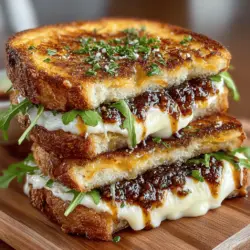 When it comes to comfort food, few dishes evoke the same sense of nostalgia and satisfaction as a grilled cheese sandwich. This classic has been a staple in households for generations, loved for its melty goodness and simplicity. However, the beauty of grilled cheese lies in its versatility; it can be customized in countless ways to cater to different tastes and preferences. Enter the Grilled Fig Jam Sandwich Melt — a delightful twist that elevates the traditional sandwich into a sophisticated culinary experience.