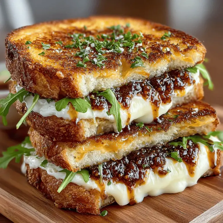 When it comes to comfort food, few dishes evoke the same sense of nostalgia and satisfaction as a grilled cheese sandwich. This classic has been a staple in households for generations, loved for its melty goodness and simplicity. However, the beauty of grilled cheese lies in its versatility; it can be customized in countless ways to cater to different tastes and preferences. Enter the Grilled Fig Jam Sandwich Melt — a delightful twist that elevates the traditional sandwich into a sophisticated culinary experience.