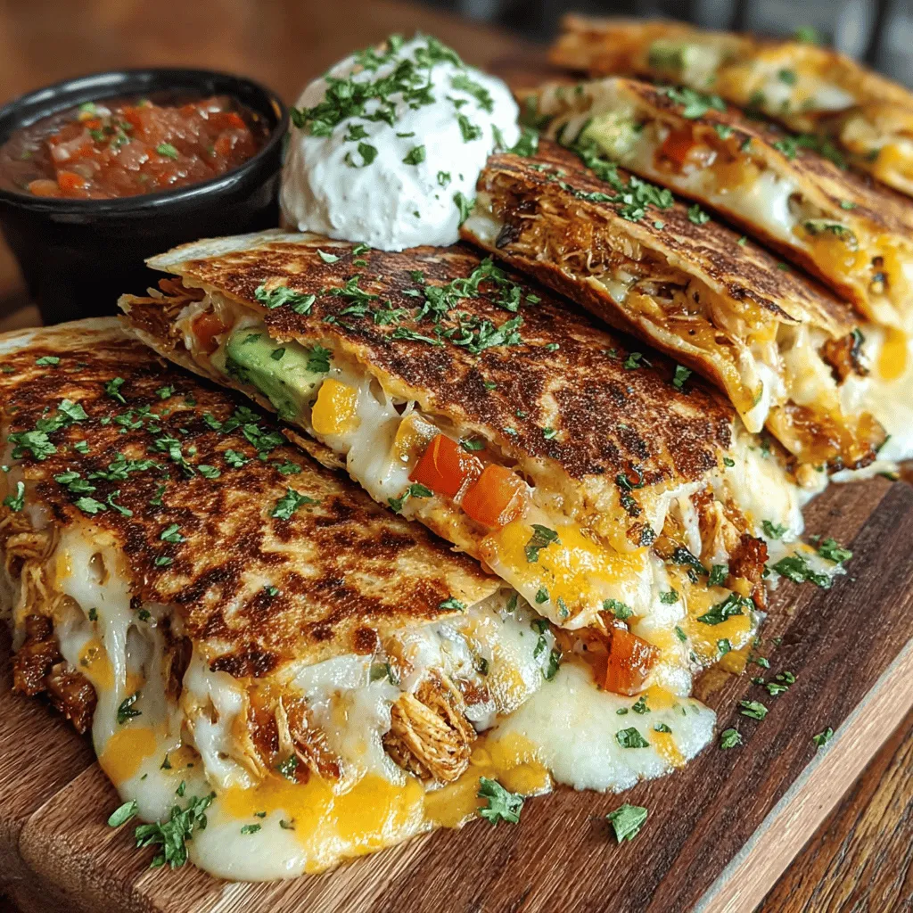 When it comes to comfort food that balances flavor and nutrition, Creamy Avocado Chicken Zucchini Quesadillas stand out as a delightful option. This recipe marries the creaminess of avocado with the tender bite of chicken and the fresh crunch of zucchini and bell peppers, creating a dish that is not only satisfying but also brimming with wholesome ingredients. Whether you're looking for a quick lunch, a hearty dinner, or a snack to please a crowd, these quesadillas are easy to whip up and sure to impress.