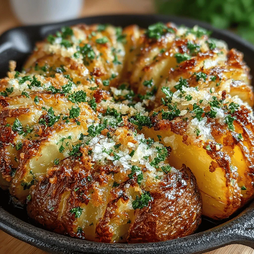 To maximize the flavor absorption of your Garlic Parmesan Accordion Potatoes, it's essential to properly coat them with the topping mixture. Here is a step-by-step guide to ensure every potato gets the perfect amount of flavor: