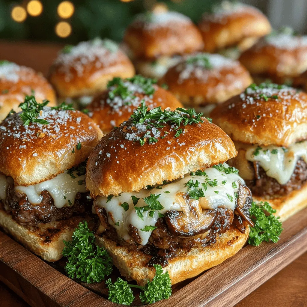 To truly appreciate Mini Mushroom Swiss Burger Sliders, it’s essential to delve into the ingredients that make up this delectable dish. Each component plays a crucial role in building the overall flavor profile.