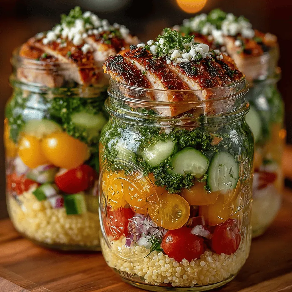 In the bustling world of meal preparation, where convenience and nutrition must coexist, Lemon Basil Chicken Couscous Jars have emerged as a standout option. This vibrant dish encapsulates the essence of healthy eating while catering to those with busy lifestyles. The combination of tender chicken, fluffy couscous, and a medley of fresh vegetables and herbs creates a colorful and satisfying meal that is as appealing to the eye as it is to the palate.