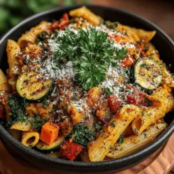 To create a successful Autumn Harvest Chili Pasta, it’s essential to understand the role of each ingredient in the recipe. The base starts with whole wheat pasta, which serves as a hearty foundation. Whole wheat pasta is not only more nutritious than its refined counterpart, but it also adds a slightly nutty flavor and a satisfying texture. Rich in fiber, it helps regulate blood sugar levels and promotes digestive health, making it a staple in any health-conscious kitchen.