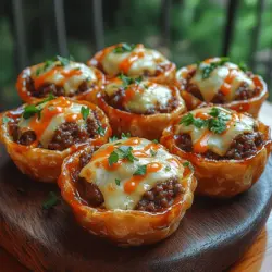 Mini cheeseburger stuffed wonton cups are a delicious twist on a classic favorite, combining the beloved flavors of a cheeseburger with the unique texture of wonton wrappers. These bite-sized treats are not only visually appealing but also incredibly versatile, making them perfect for various occasions. Whether you're hosting a lively game day gathering, planning an intimate family dinner, or throwing a festive party, these wonton cups are sure to impress your guests and satisfy their cravings.