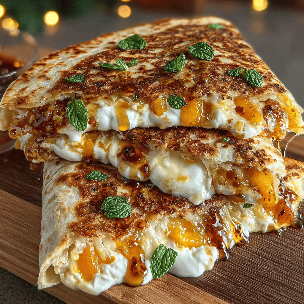 Peachy Delight Quesadillas are an innovative culinary creation that beautifully marries the sweet and savory worlds, making them an exciting addition to any meal or snack time. This delightful dish offers a refreshing twist on the traditional quesadilla, moving beyond the classic cheese and meat fillings to incorporate the juicy, aromatic essence of ripe peaches. Perfect for a quick snack, a delightful dessert, or a creative take on a beloved staple, these quesadillas are as versatile as they are delicious.