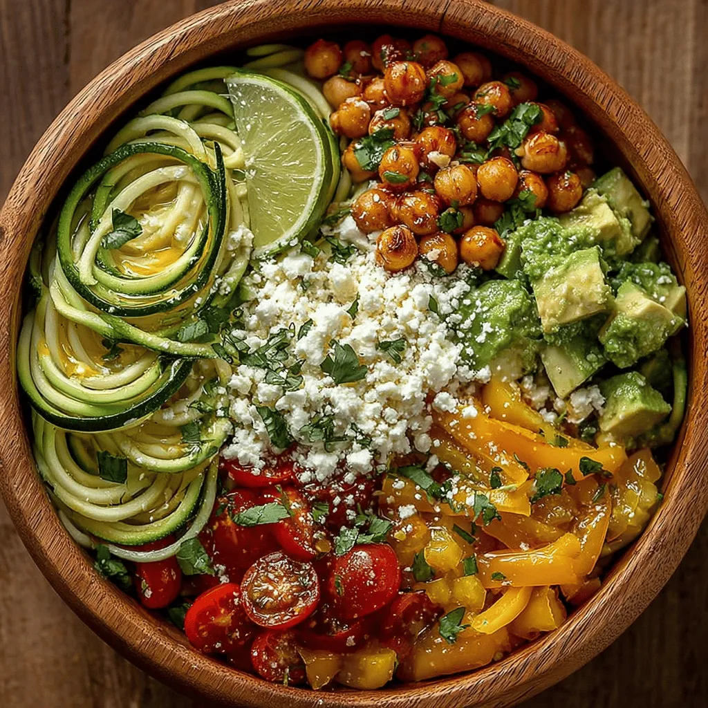 To truly appreciate the Zucchini Power Bowl, it’s essential to understand the nutritional benefits of its key ingredients. Each component plays a vital role in enhancing both flavor and health benefits, creating a symphony of tastes that are as nourishing as they are delicious.