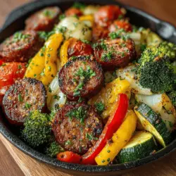 Sizzling Sheet Pan Sausage and Roasted Veggies