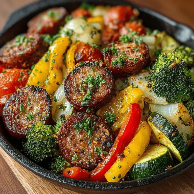 In today's fast-paced world, where time is often a luxury, preparing healthy and delicious meals can feel like a daunting task. Whether you are a busy professional juggling deadlines, a parent managing family schedules, or simply someone who values nutritious eating, finding quick meal solutions is essential. The Sizzling Sheet Pan Sausage and Roasted Veggies recipe is here to save the day. This vibrant and flavorful dish brings together perfectly cooked sausage and an assortment of colorful vegetables, creating a meal that is not only visually appealing but also packed with essential nutrients.