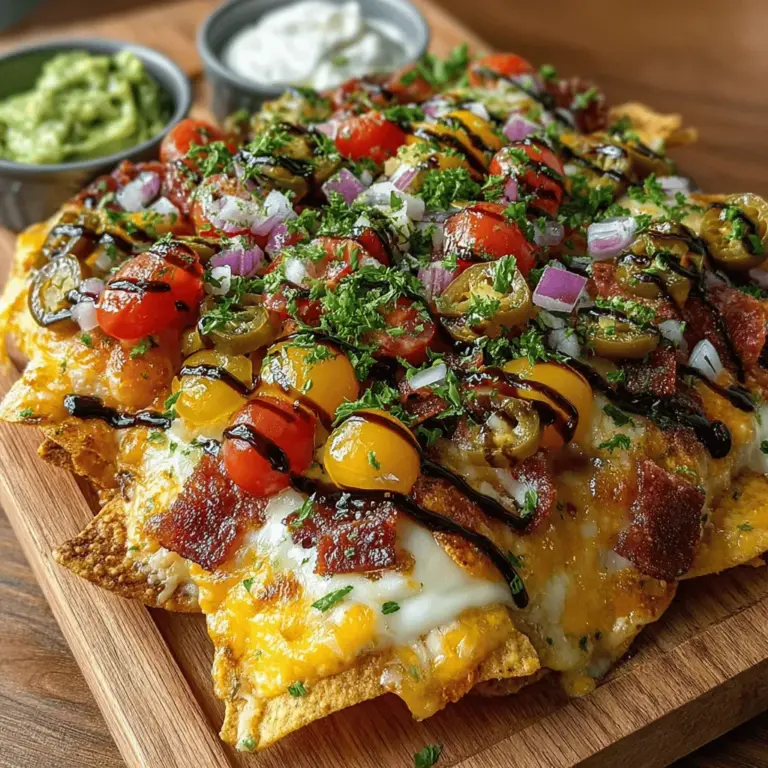 In recent years, nachos have evolved from a simple snack to a beloved dish that can be customized to suit any occasion. They have become a staple at parties, game days, and casual gatherings, appealing to a wide range of tastes and preferences. Their versatility lies in the ability to layer flavors and textures, creating a satisfying culinary experience that invites creativity. Enter the Charcuterie Board Nachos Supreme—a unique twist on this classic snack that takes the beloved nacho concept to the next level. By merging the elements of a charcuterie board with the iconic nacho base, this dish offers a gourmet experience that’s both visually stunning and deliciously indulgent.