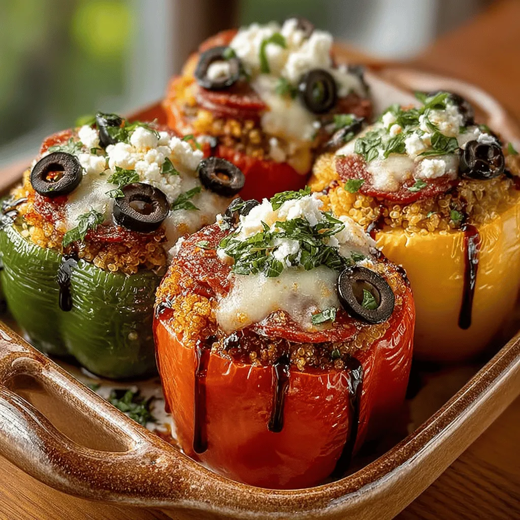 Stuffed bell peppers have long been a beloved dish, offering a delightful combination of flavors, textures, and vibrant colors. Their versatility makes them an ideal canvas for a variety of fillings, ranging from traditional rice and meat to innovative plant-based options. In this recipe, we elevate the humble stuffed bell pepper by infusing it with the diverse elements of a charcuterie board. Imagine sinking your teeth into a pepper bursting with the savory notes of salami and pepperoni, the creaminess of cheese, and the freshness of herbs and vegetables—all beautifully presented in a rainbow of colors.