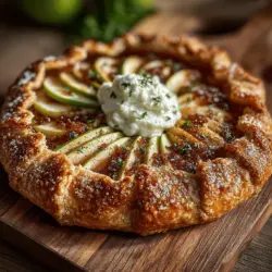 The Rustic Apple Galette with Cardamom Cream is a delightful dessert that beautifully encapsulates the essence of autumn. This free-form tart is not only visually stunning, but it also offers an incredible balance of sweet and tart flavors from the apples, complemented by the rich, buttery crust and a luxurious cardamom-infused cream. The galette's charm lies in its simplicity and elegance, allowing home bakers to create an impressive dessert with minimal fuss. In this blog post, we will delve into the step-by-step process of crafting this delectable dish, highlighting its ingredients, preparation techniques, and the joy it brings to any gathering.