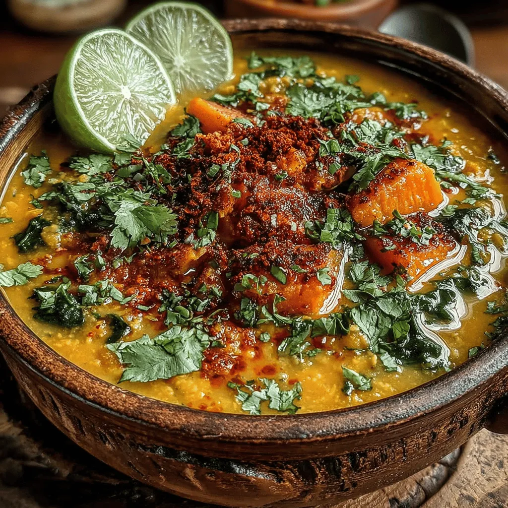 Dahl, a staple in Indian cuisine, is a dish that celebrates the richness of lentils, often infused with spices and paired with various vegetables. Among the myriad of dahl recipes, the Fiery Pumpkin & Red Lentil Dahl stands out for its vibrant color and robust flavor profile. This dish not only warms the soul but also carries significant cultural weight, showcasing the culinary traditions that have been passed down through generations in South Asia. It serves as a perfect example of how humble ingredients can come together to create a dish that is both comforting and nourishing.