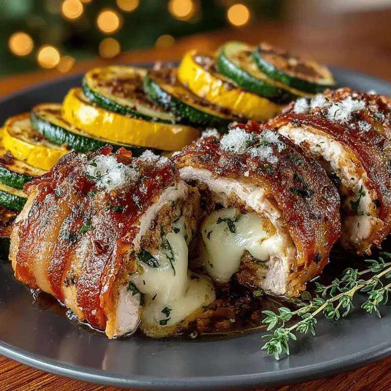 When it comes to satisfying meals that bring an explosion of flavors and textures, few dishes can compete with Bacon-Wrapped Chicken with Balsamic Squash. This recipe combines the savory goodness of chicken, the indulgent crispness of bacon, and the vibrant tastes of roasted squash, creating a culinary experience that's not only delicious but also visually appealing. The interplay of smoky, salty, and sweet notes elevates this dish, making it a favorite for family dinners, special occasions, or any time you want to impress your guests.