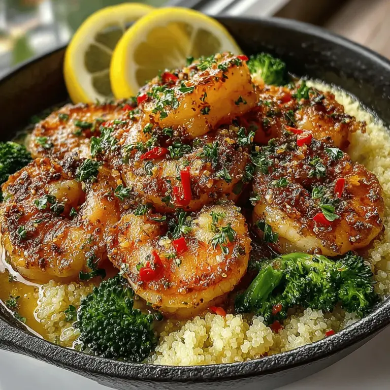 In the world of quick and nutritious meals, Zesty Lemon Garlic Shrimp with Broccoli Rice stands out as an appealing option for busy weeknights. This dish combines succulent shrimp with vibrant broccoli rice, creating a flavor-packed meal that not only satisfies your taste buds but also nourishes your body. The bright, zesty notes of lemon and the aromatic undertones of garlic elevate the dish, making it a delightful choice for seafood lovers and health enthusiasts alike.