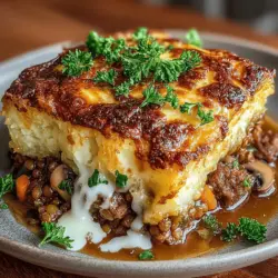 Hearty Savory Lentil and Sausage Shepherd’s Pie