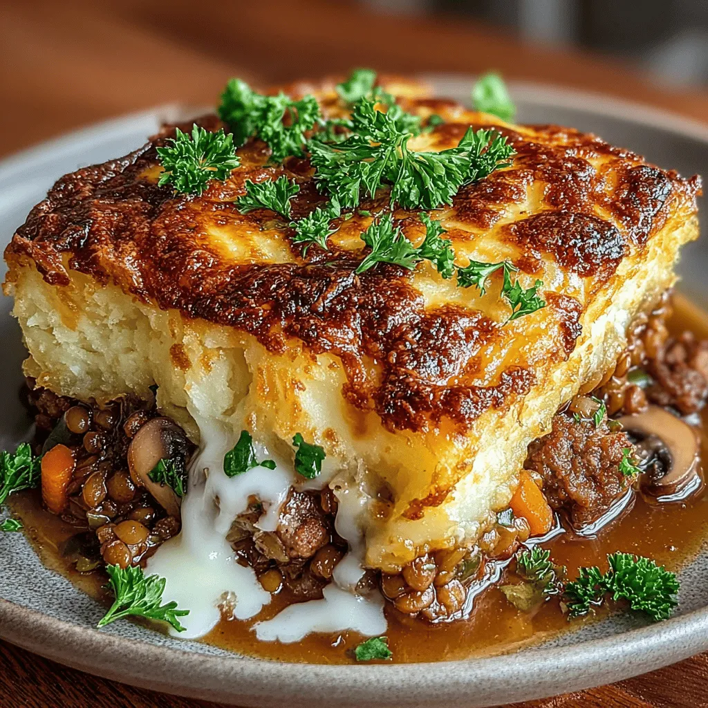 Shepherd's Pie is a classic comfort food that has warmed hearts and bellies for generations. Traditionally made with ground meat and topped with creamy mashed potatoes, this dish is known for its rich flavors and satisfying textures. However, in a world that increasingly values both health and sustainability, this beloved dish has found a new identity. Enter the Hearty Savory Lentil and Sausage Shepherd’s Pie, a delightful twist that marries the traditional essence of Shepherd's Pie with the nutritional benefits of lentils and the savory richness of sausage.
