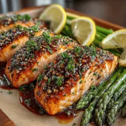 Zesty One-Pan Lemon Garlic Salmon with Asparagus