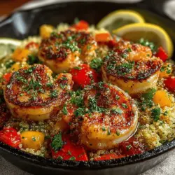 Zesty One-Pan Lemon Garlic Shrimp & Quinoa: A Wholesome Delight
