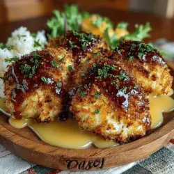 Crispy Baked Chicken with Honey Mustard Sauce